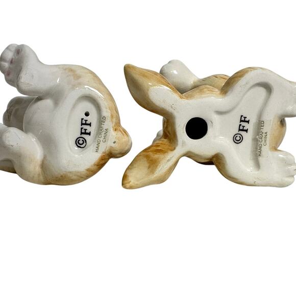 Fits and Floyd Vintage Tumbling Rabbits Bunnies-Set of Two - Picture 6 of 6